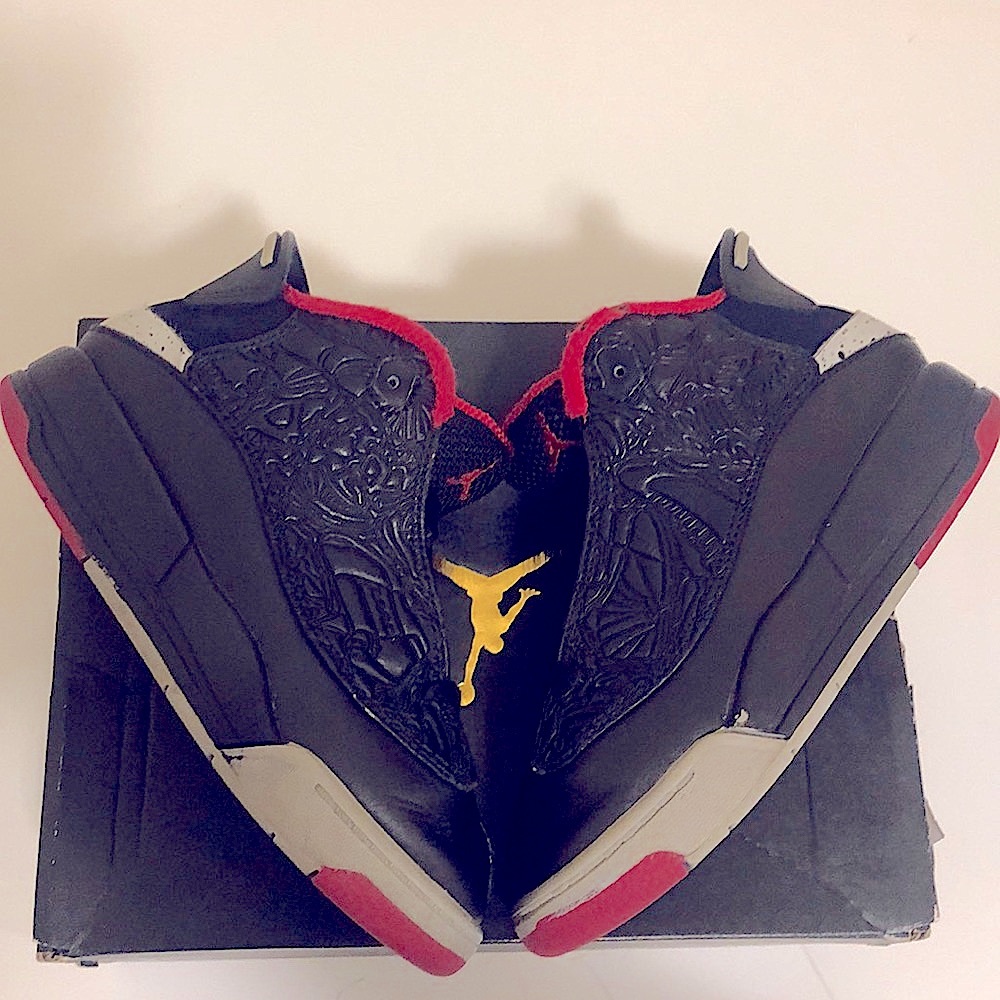 Air Jordan Dub Zero GS ‘Black Cement..Size 11C